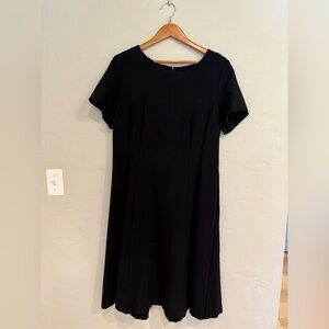 Talbots Classic Black Midi Dress